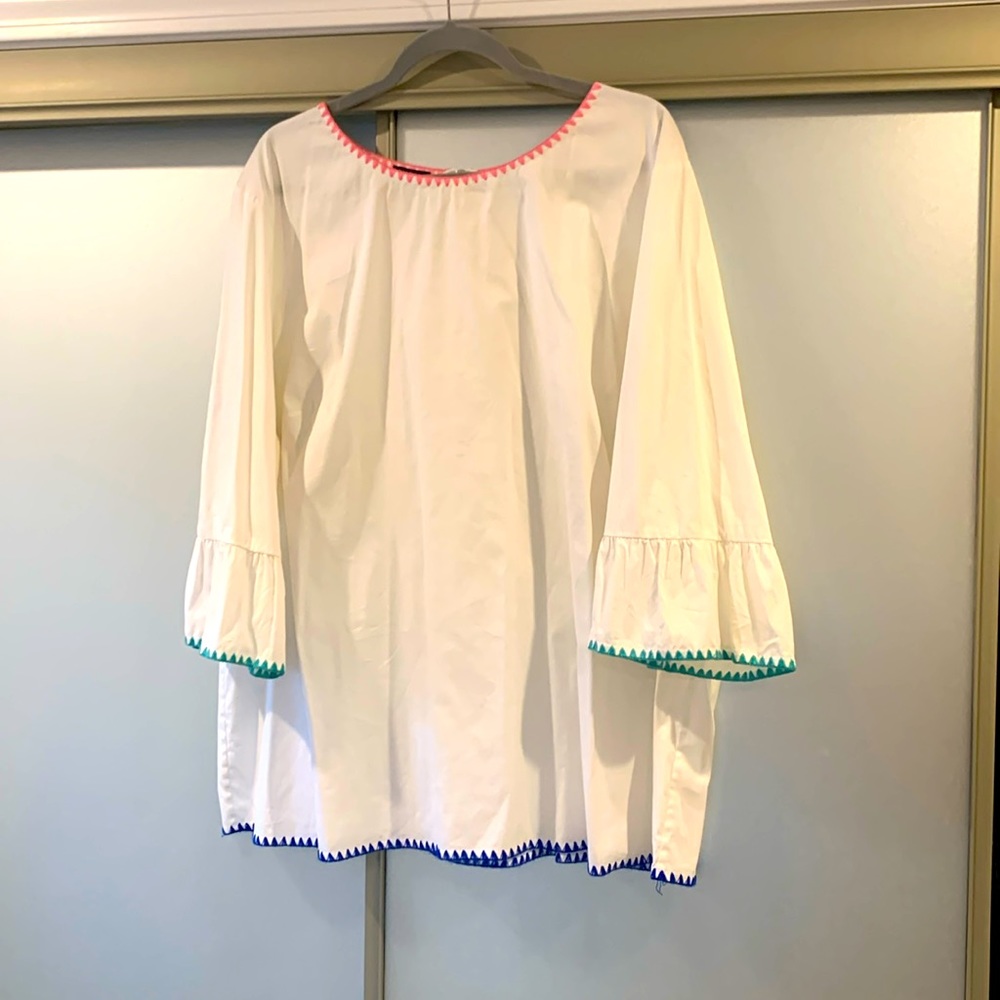 Talbots 3x plus size women’s white tunic
